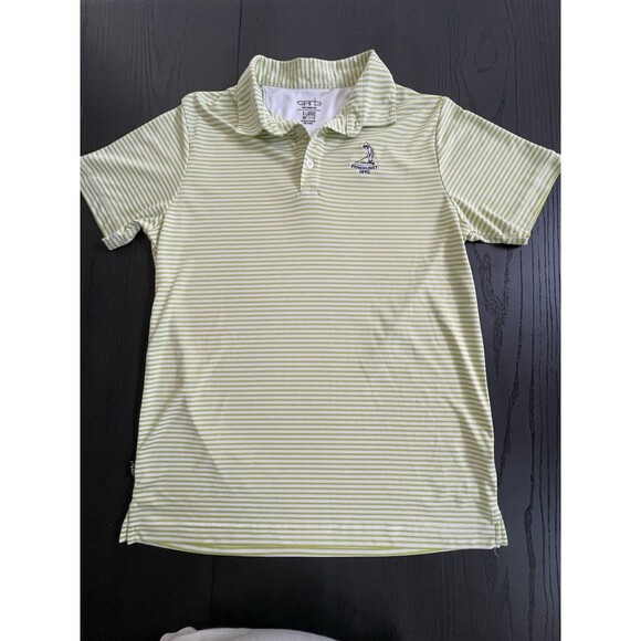 Garb Other - Garb Lime Green Striped Boys Golf Pinehurst Polo Size X-Large
